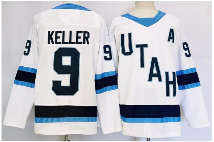 Men Utah Hockey Club #9 Clayton Keller white 2024 Nike NHL Jersey->indianapolis colts->NFL Jersey